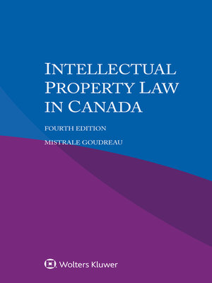 cover image of Intellectual Property Law in Canada